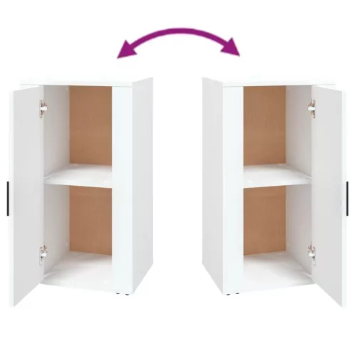  fehér szerelt fa tálalószekrény 40 x 33 x 70 cm