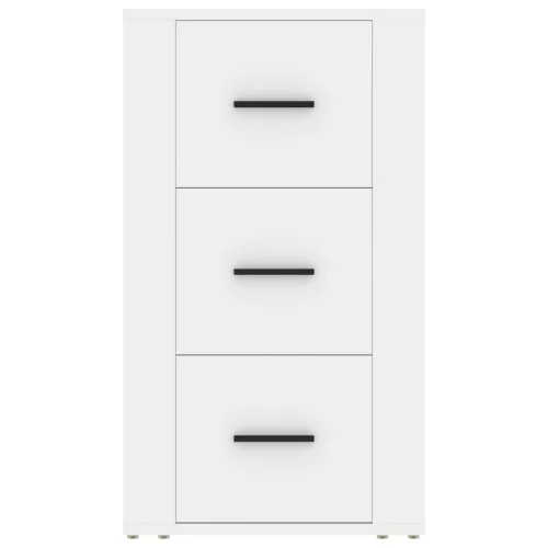  fehér szerelt fa tálalószekrény 40 x 33 x 70 cm