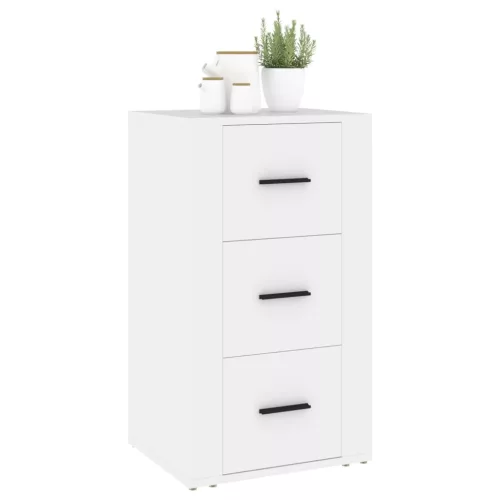  fehér szerelt fa tálalószekrény 40 x 33 x 70 cm