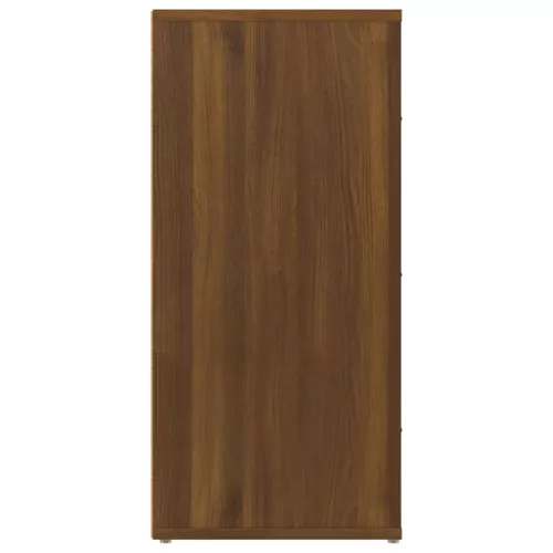  barna tölgyszínű szerelt fa tálalószekrény 40x33x70 cm