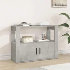  betonszürke szerelt fa tálalószekrény 80x30x60 cm