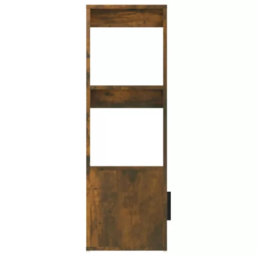  füstös tölgy színű szerelt fa tálalószekrény 80x30x90 cm
