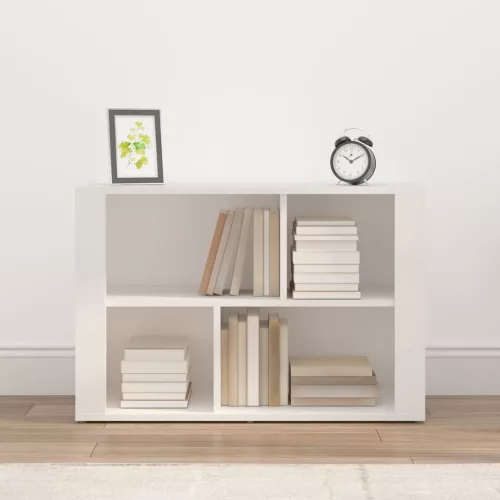  fehér szerelt fa tálalószekrény 80x30x54 cm