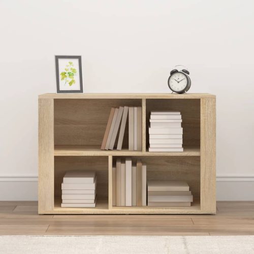  sonoma tölgy színű szerelt fa tálalóasztal 80x30x54 cm