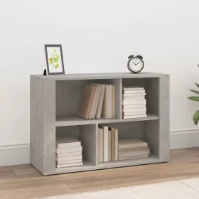  betonszürke szerelt fa tálalószekrény 80x30x54 cm