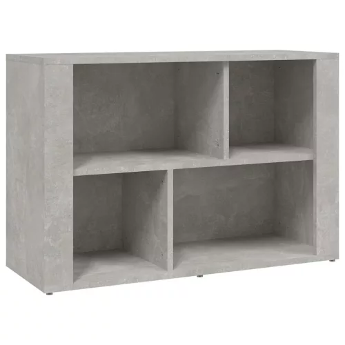  betonszürke szerelt fa tálalószekrény 80x30x54 cm