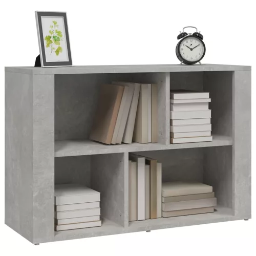  betonszürke szerelt fa tálalószekrény 80x30x54 cm