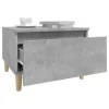  2 db betonszürke szerelt fa kisasztal 50x 46 x 35 cm