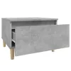  2 db betonszürke szerelt fa kisasztal 50x 46 x 35 cm