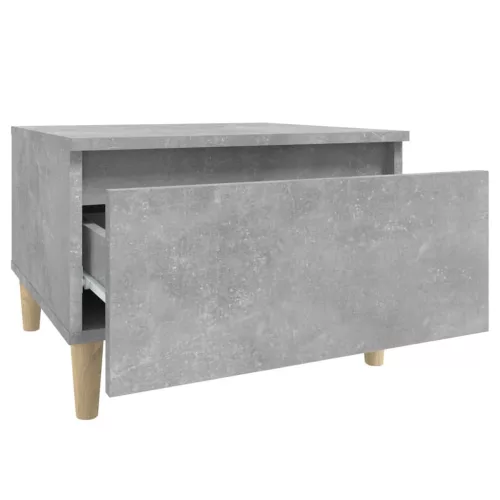  2 db betonszürke szerelt fa kisasztal 50x 46 x 35 cm
