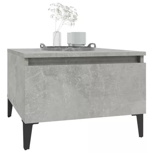 2 db betonszürke szerelt fa kisasztal 50x 46 x 35 cm