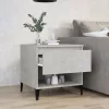  betonszürke szerelt fa dohányzóasztal 50 x 46 x 50 cm