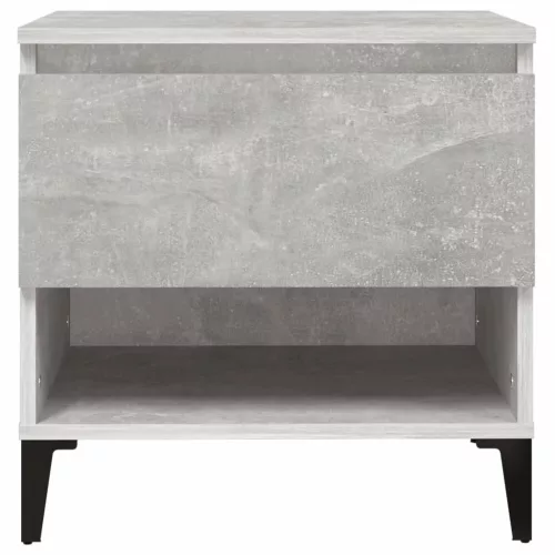  betonszürke szerelt fa dohányzóasztal 50 x 46 x 50 cm