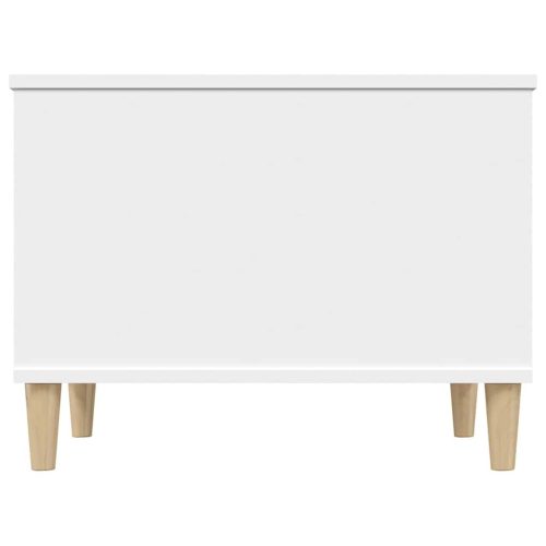  fehér szerelt fa dohányzóasztal 60x44,5x45 cm