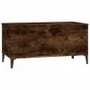 füstös tölgy színű szerelt fa dohányzóasztal 90 x 44,5 x 45 cm