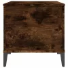 füstös tölgy színű szerelt fa dohányzóasztal 90 x 44,5 x 45 cm