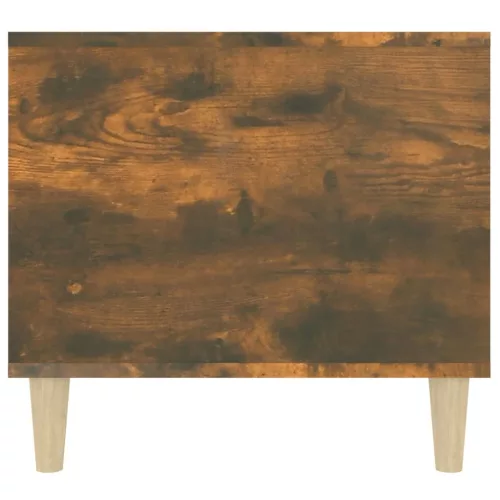  füstös tölgy színű szerelt fa dohányzóasztal 90x49x45 cm