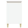  fehér szerelt fa éjjeliszekrény 40 x 35 x 70 cm
