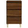  barna tölgyszínű szerelt fa éjjeliszekrény 40x35x70 cm