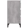  szürke sonoma színű szerelt fa éjjeliszekrény 40x35x70 cm