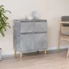  betonszürke szerelt fa tálalószekrény 60 x 35 x 70 cm