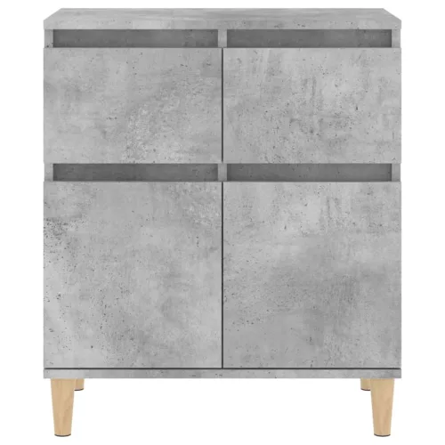  betonszürke szerelt fa tálalószekrény 60 x 35 x 70 cm