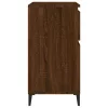  barna tölgy színű szerelt fa tálalószekrény 60 x 35 x 70 cm