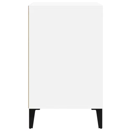  magasfényű fehér szerelt fa cipősszekrény 102x36x60 cm