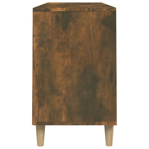  füstös tölgy színű szerelt fa cipősszekrény 102 x 36 x 60 cm