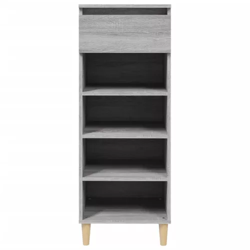  szürke sonoma színű szerelt fa cipősszekrény 40x36x105 cm