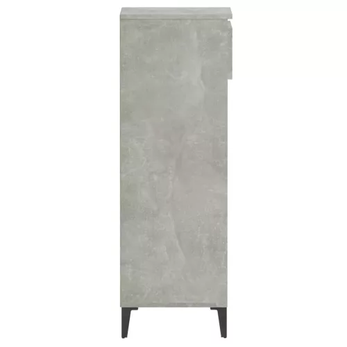  betonszürke szerelt fa cipőtartó 40x36x105 cm