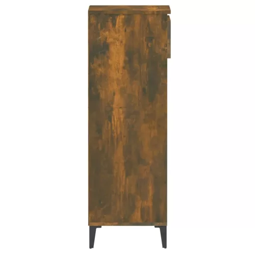  füstös tölgy színű szerelt fa cipőtartó 40x36x105 cm