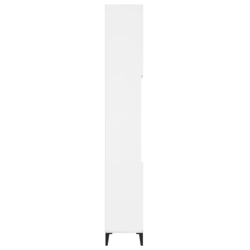  fehér szerelt fa fürdőszobaszekrény 30 x 30 x 190 cm