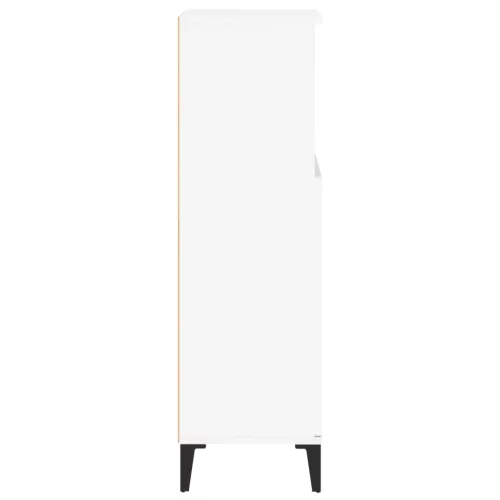  fehér szerelt fa fürdőszobaszekrény 30 x 30 x 100 cm