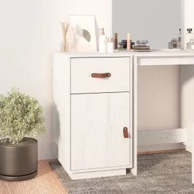  fehér tömör fenyőfa íróasztalszekrény 40x50x75 cm