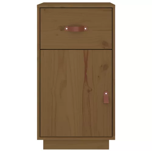  mézbarna tömör fenyőfa íróasztalszekrény 40 x 50 x 75 cm