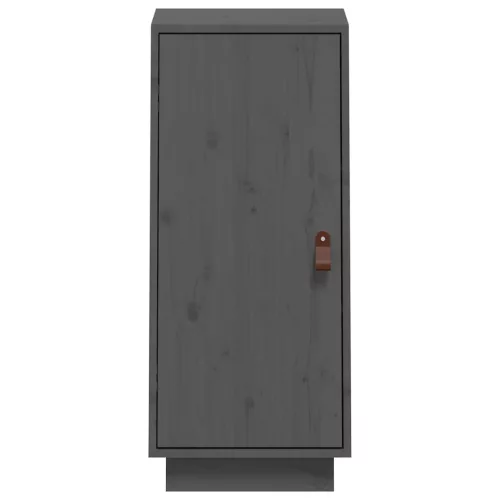  szürke tömör fenyőfa tálalószekrény 34 x 40 x 75 cm