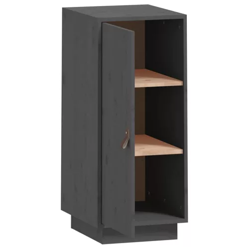  szürke tömör fenyőfa tálalószekrény 34 x 40 x 75 cm