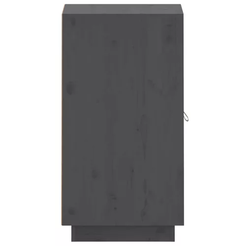  szürke tömör fenyőfa tálalószekrény 34 x 40 x 75 cm