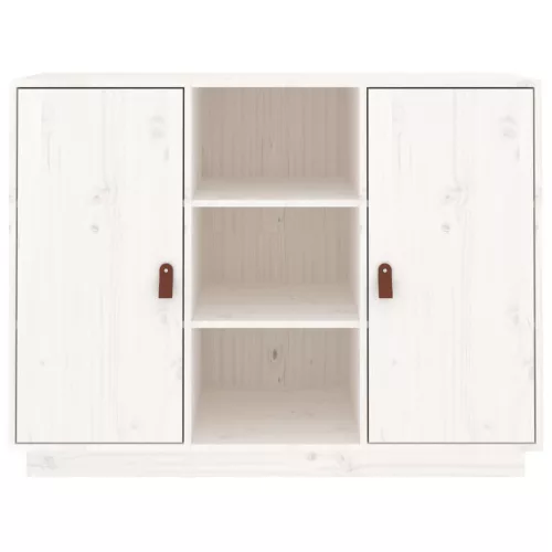  fehér tömör fenyőfa tálalószekrény 100 x 40 x 75 cm