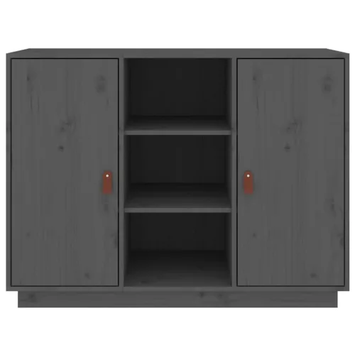  szürke tömör fenyőfa tálalószekrény 100 x 40 x 75 cm