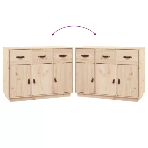  tömör fenyőfa tálalószekrény 100 x 40 x 75 cm