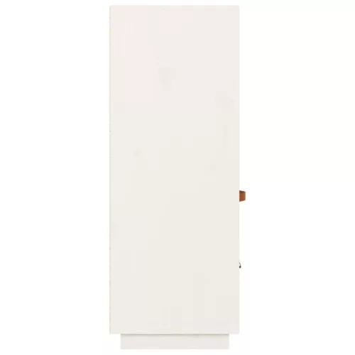 fehér tömör fenyőfa magasszekrény 67 x 40 x 108,5 cm