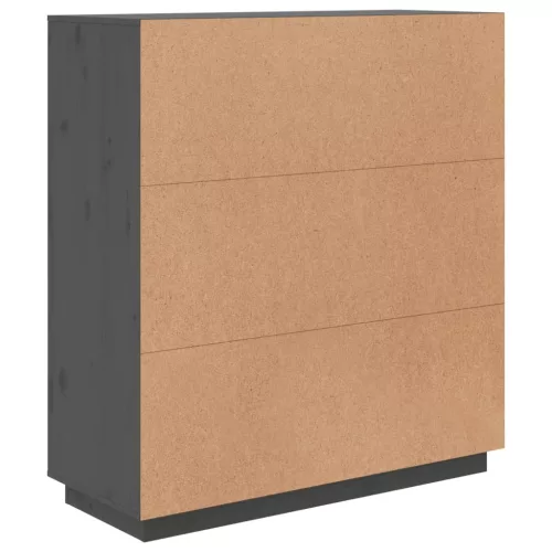  szürke tömör fenyőfa magasszekrény 100 x 40 x 108,5 cm
