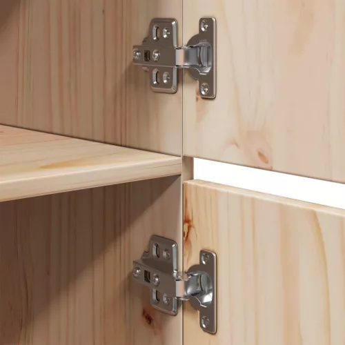  tömör fenyőfa magasszekrény 34 x 40 x 108,5 cm