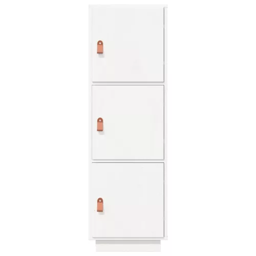  fehér tömör fenyőfa magasszekrény 34 x 40 x 108,5 cm