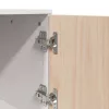  fehér tömör fenyőfa magasszekrény 34 x 40 x 108,5 cm