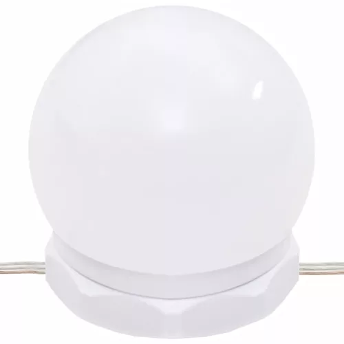  szürke sonoma színű tükrös szekrény LED-ekkel 60 x 31,5 x 62 cm