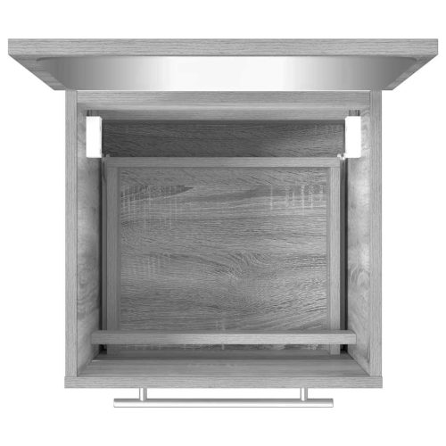  szürke sonoma színű tükrös fürdőszobaszekrény 41 x 38,5 x 48 cm 