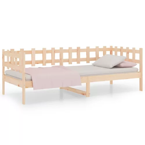  tömör fenyőfa kanapéágy matrac nélkül 90 x 200 cm